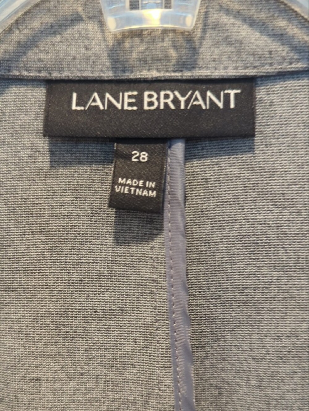 NWOT Lane Bryant Gray Knit Blazer Size 28 - Picture 2 of 5